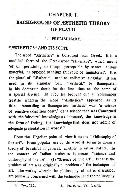 Comparative Aesthetics ( Western Aesthetics) Vol IInd